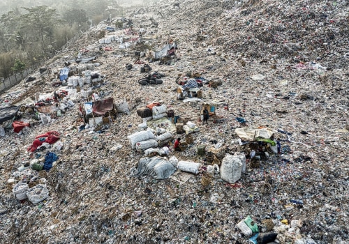 What happens to the waste after it goes to the landfill?